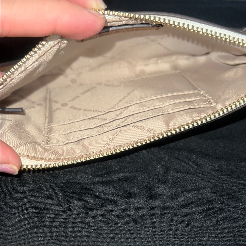 Michael Kors Tan Monogram Clutch - Picture 7 of 7